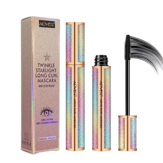 4D Silk Fiber Lash Mascara, Natural Smudge-proof & Waterproof , Black Thickening Lengthening No Clumping, Fuller Lashes, Lasting All Day (1 Tube 4D)