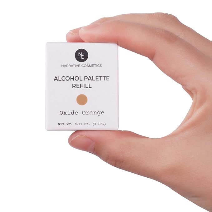 Narrative Cosmetics Alcohol Palette Refill Pans - Skin Tones - Oxide Orange