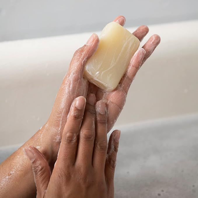 ATTITUDE Bath and Shower Body Soap Bar, EWG Verified, Plastic-free, Plant and Mineral-Based Ingredients, Vegan and Cruelty-free Personal Care Products, Herbal Musk, 4 Ounces (Pack of 5)