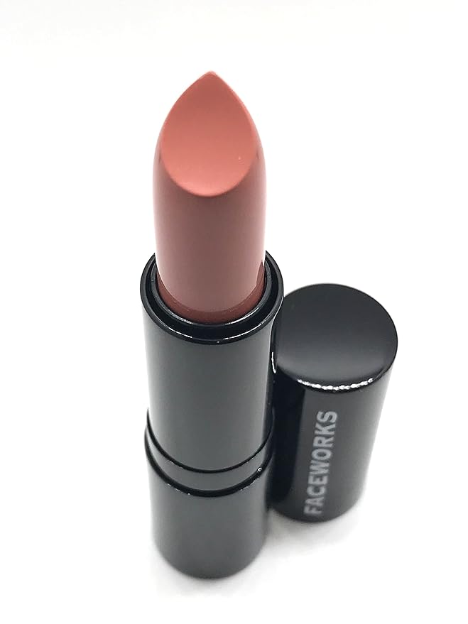 Hypoallergenic Lipstick for Sensitive Skin By FACEWORKS (Matte Nude Hollywood)