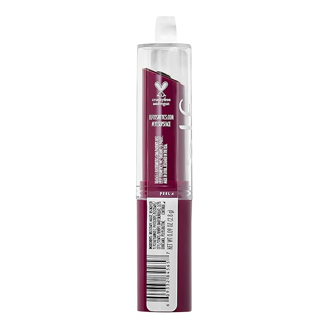 e.l.f. Hydrating Core Lip Shine, Conditioning & Nourishing Lip Balm, Sheer Color Tinted Chapstick, Ecstatic, 0.09 Oz