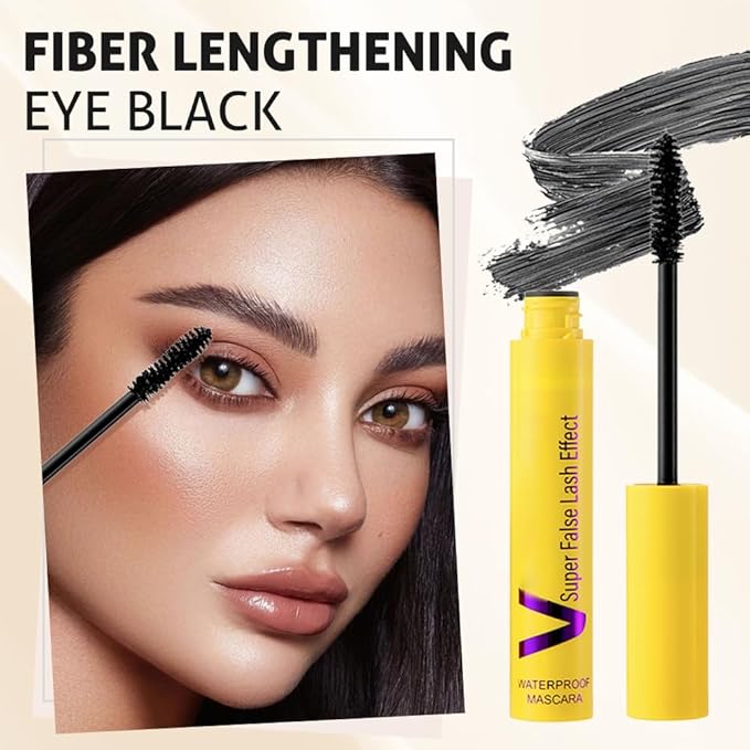 Bubble Mascara, 2025 Upgrade Waterproof Tubing Mascaras, Long-Lasting Mascara Clump-Proof Enhances the Natural Look, Can be Layered to Boost Curl, Length Formula for Bold (2Pcs)