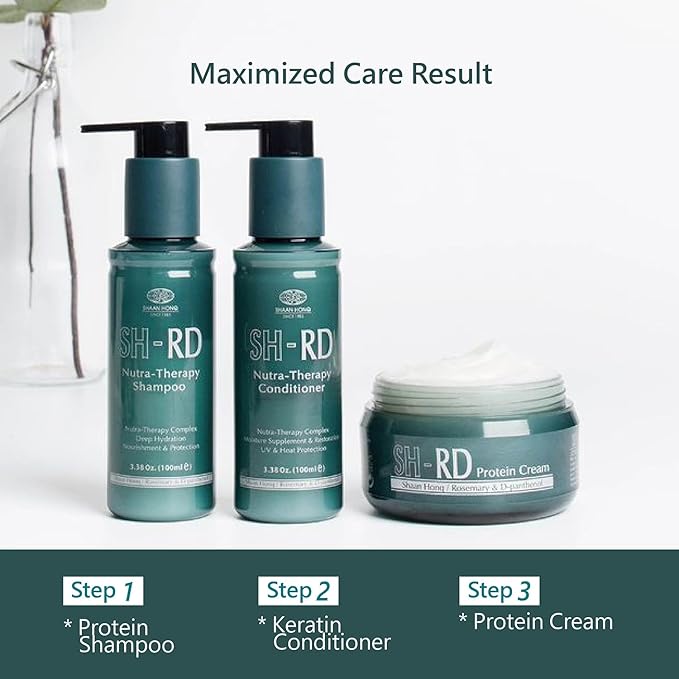 SH-RD Nutra-Therapy Conditioner for Dry, Damaged Hair | Split Ends Repair and Moisture Treatment with Keratin for Color-Treated, Frizzy, Bleached Hair - 3.38oz/100ml