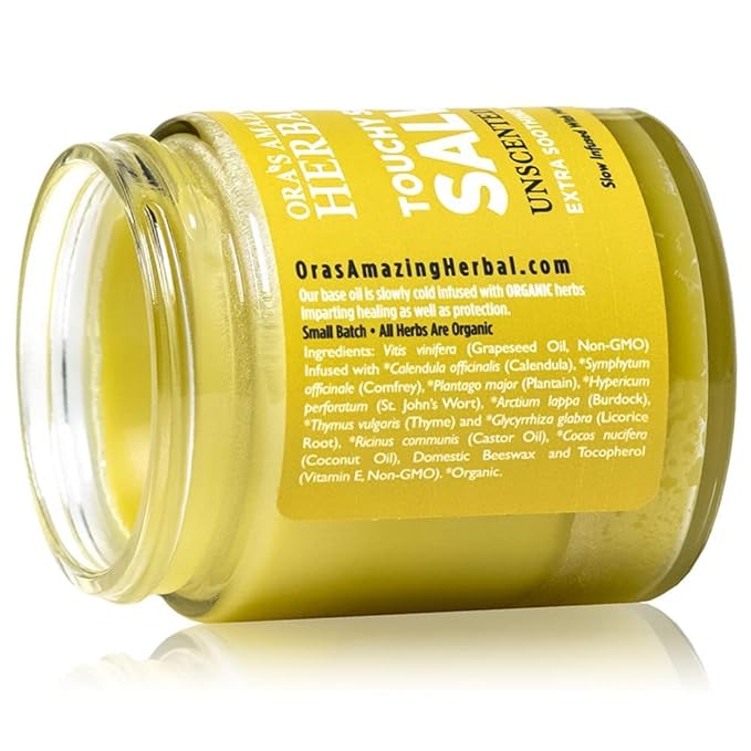 Ora's Amazing Herbal Salve & Butter Set for Dry Skin, Eczema Cream Treatment, Touchy Skin Salve, Ultra Healing Body Butter, Organic Calendula for Skin, Herbal Salves, Unscented Skincare
