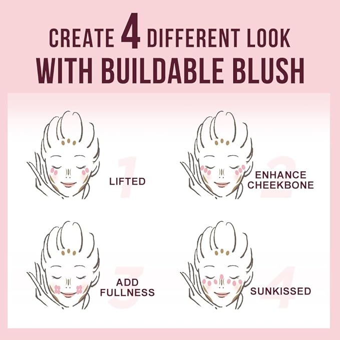 Multi-Use Waterproof Highlighter Stick with Brush – Unidollss 3-in-1 Cream Contour, Bronzer & Blush Stick for Cheeks, Eyes & Lips, Long-Lasting Glow, Easy Application(08 PARTY NIGHT)