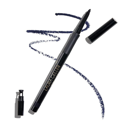 LAURA GELLER NEW YORK INKcredible Gel Eyeliner - Indigo Night - Waterproof Smudge-proof Eyeliner Pencil - Built in Sharpener