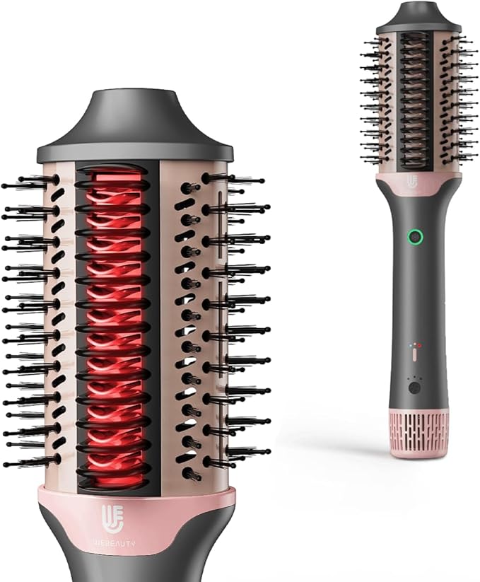 Blow Dryer Brush Hair Straightener | High-Speed 2-in-1 Hair Styler One Step Hot Air Brush Hair Dryer Volumizer with Straightening Brush Comb for Silky Smooth 110000 RPM Black