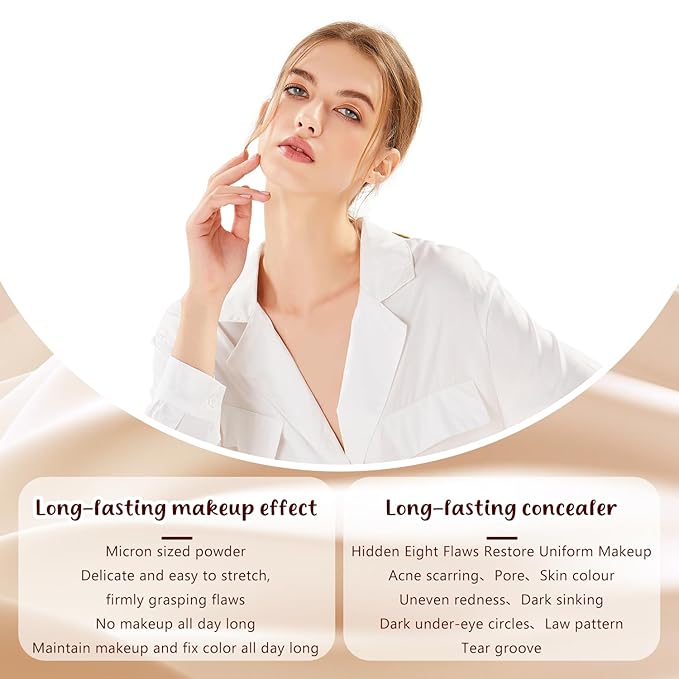 Colored Clay Undereye Concealer, Circles Color Corrector with Brush, Natural (01)