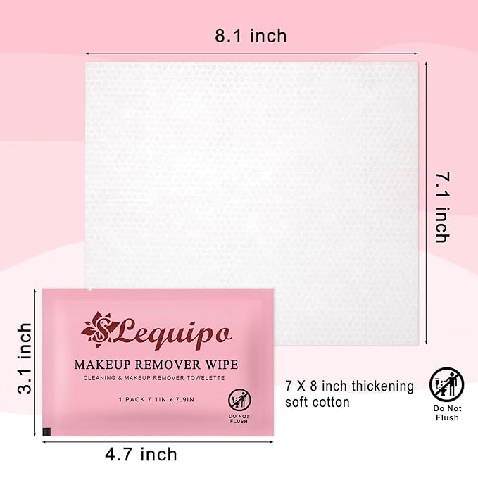 200 pcs Makeup Remover Wipes Bulk Individually Wrapped