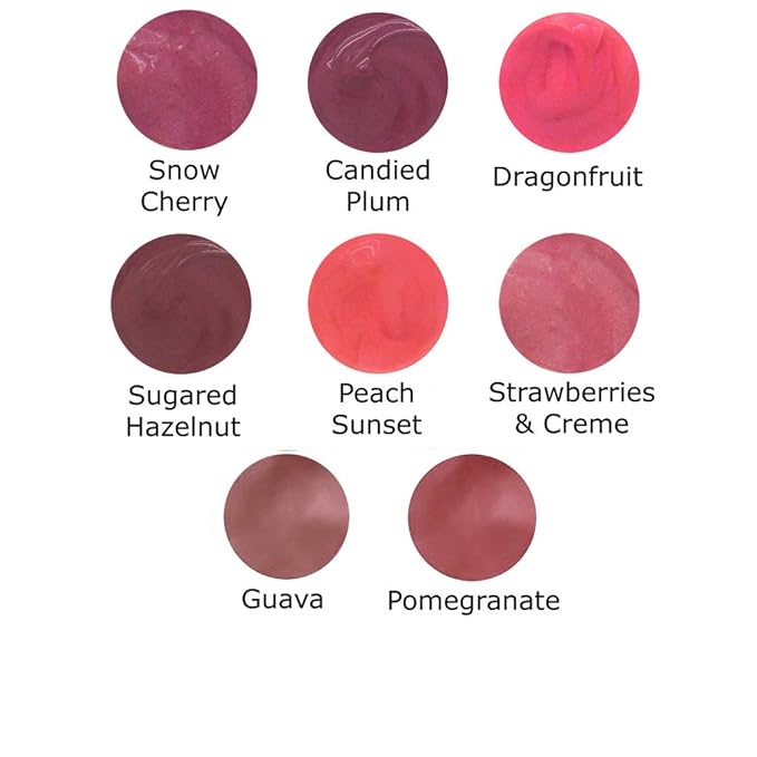 Lauren Brooke Cosmetiques Natural Color Fusion Lip Glaze, Lip Color (Guava)