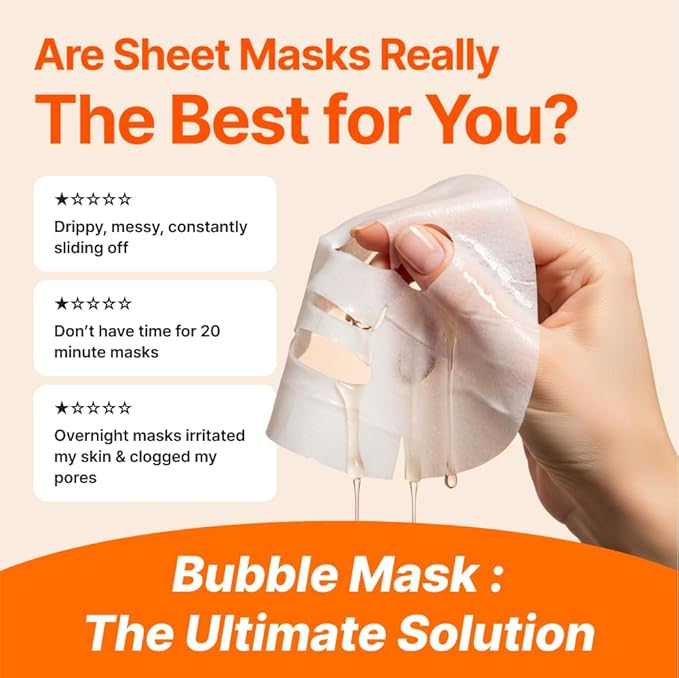 MENOKIN 30 Seconds Quick Bubble Mask [REPAIR] - [EGF Liposome] in Micro-bubbles for Skin Restoration, Hypoallergenic Bubble Capsule for Deep Repair, Korean Skin Care Essential, 52 Uses, 2.36 fl.oz