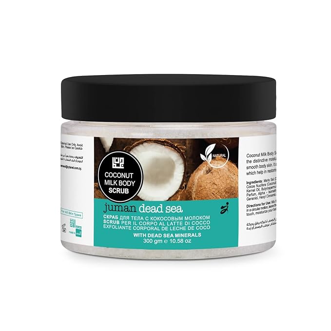 Dead Sea Goods | Coconut Milk Exfoliating Body Scrub with Dead Sea Minerals