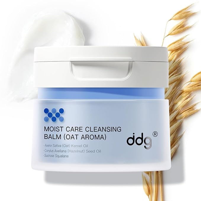 ddg Cleansing Balm Makeup Remover for Sensitive Skin,Eye Makeup Remover & Facial Cleanser for Waterproof Makeup Removal,Vegan Plant Oils,Nourishing & Hydrating,3.38floz/100ml