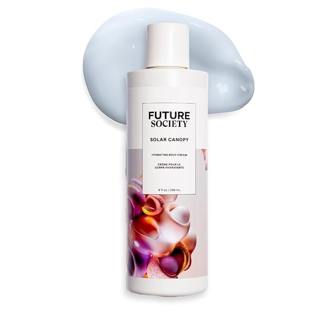 Future Society Solar Canopy Body Lotion - Luxury Fruity Floral Scented Body Cream with Notes of Bergamot, Sugar & Vetiver - Moisturizes & Replenishes Dry Skin - Hydrating & Perfumed Lotion - 8oz