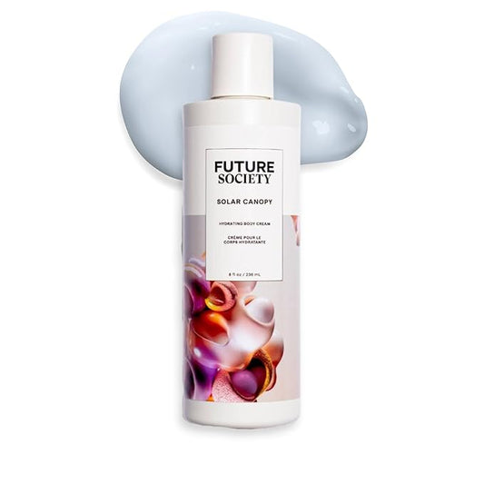 Future Society Solar Canopy Body Lotion - Luxury Fruity Floral Scented Body Cream with Notes of Bergamot, Sugar & Vetiver - Moisturizes & Replenishes Dry Skin - Hydrating & Perfumed Lotion - 8oz
