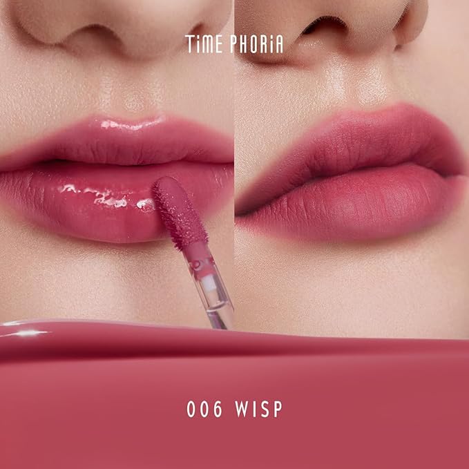 Altera Blurring Lip Tint 006 Wisp, Brownish Red Glossy to Soft Matte Finish, Blur Lip Lines, Weightless No-Sticky Airy Velvet Texture, Vibrant Hydrating Long-Lasting Lip Makeup