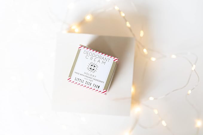 Little Seed Farm Holiday Deodorant Cream, Aluminum Free Deodorant for Women or Men, 2.4 Ounce - Seasonal Release