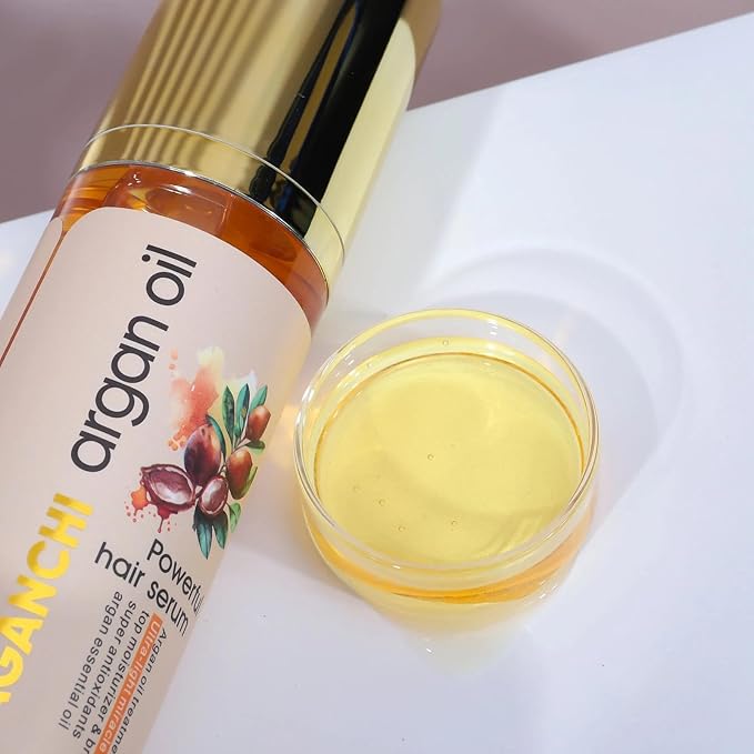 Argan Oil Treatment | Hair Serum | Top Mousturizer & Brillance | Ultra-Light Miracle Argan Oil with Vitamin E, & Carotenes