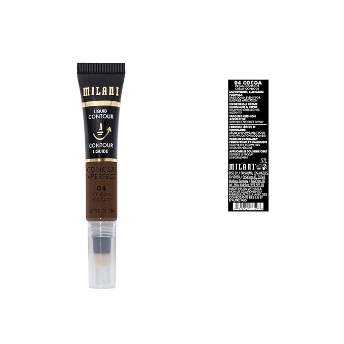 Milani Conceal + Perfect Liquid Contour for Added Definition, Face Lift Collection - Cocoa