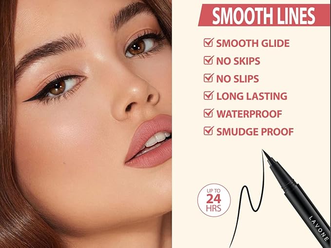 Eyebrow Pen Kit, with Microblading Eyebrow Pen, Eyebrow Gel, Eyeliner, Eyebrow Brush, Eyebrow Pencils for Women, Waterproof, Smudge Proof, Long Lasting Makeup Formula - Ebony