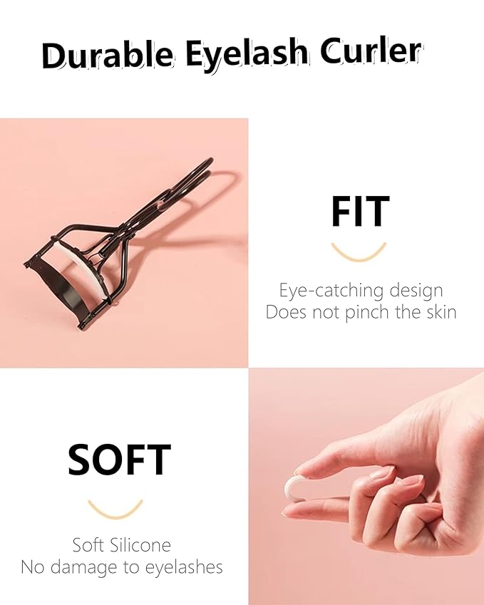 3D Curling Iron Wand Mascara - Volumizing Telescopic Mascara, Waterproof & Smudge-Proof, Liquid Lash Extensions Look, No Clumps, Flakes or Residue, Salon-Like Bold Lashes (black+brown+lash curler)