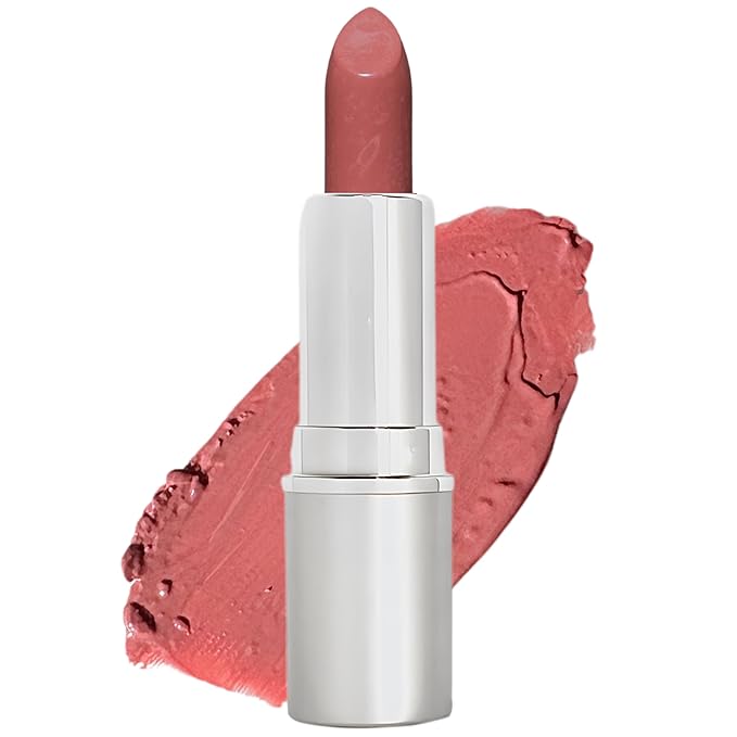Honeybee Gardens Truly Natural Long Lasting Lipstick, Darla, Medium Rose with Pink Undertones, Naturally Hydrating & Nourishing, Vegan, Gluten-Free & Cruelty-Free, 0.11oz/3g
