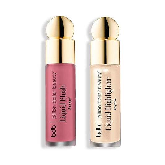 bdb Liquid Blush and Highlighter, Long-Lasting, Smooth and Lightweight, Smudge-Proof, Bombshell