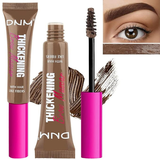 BINGBRUSH Tinted Thickening Brow Gel Brown Mascara,Brow Fast Sculpt,Waterproof, Transfer-proof, Brush to Fill in Eyebrows and Cover Gray Hairs - Cruelty Free - Light Medium Brown (2pcs 06 Brunette)