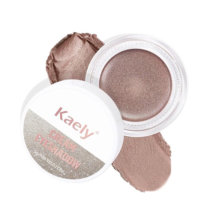 Single Cream Eye Shadow,Caramel Metallic Glitter Shimmer Natural Monochrome Eyeshadow Palette,Waterproof,Long Lasting Naturing-Looking,Vegan & Cruelty-Free,710