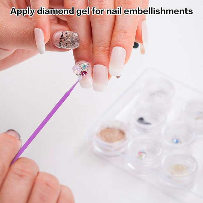 Cuttte 500PCS Disposable Micro Swabs for Eyelash Extension, Micro Applicators Eyelash Swabs for Makeup Application Purple (Head Diameter: 1.5mm)