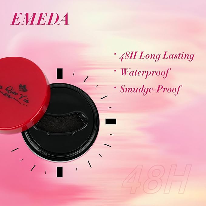 Natural Eyelash Stamp Lower Waterproof - Bottom Eyelash Stamp with Refill, Lower Lash Stamper with Waterproof, Black-Brown Lash Stamper, 3 Styles Natural Look, 48H Long Lasting 01(D91+C62+X28)