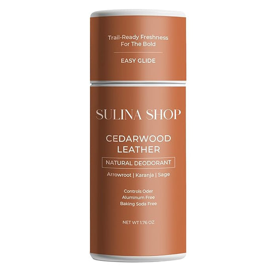 Natural Cedarwood Men Deodorant - Aluminum-Free & Baking Soda Free, 24-Hour Odor Protection, Eco-Friendly with Cedarwood Scent