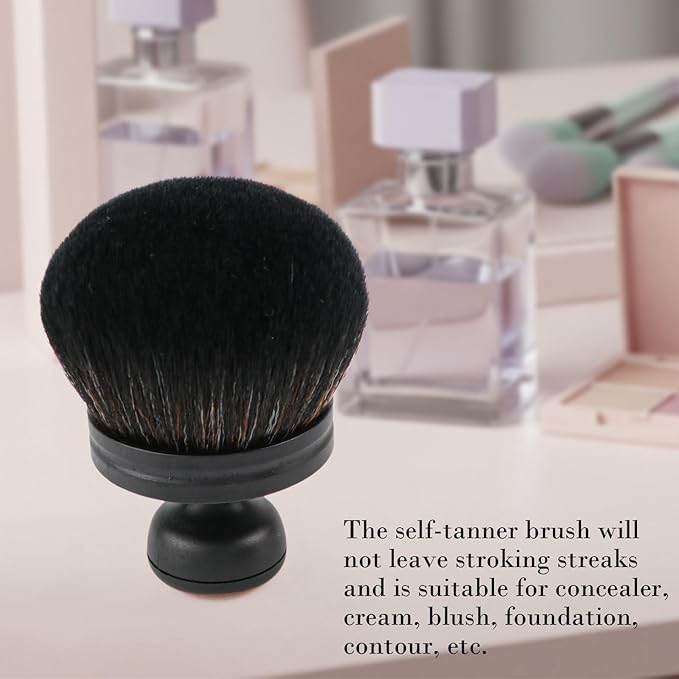 Extra Large Body Makeup Brush - Self-Tanning Applicator for Effortless Tan Blending on Legs and Back - Versatile Sunscreen Brush for Face and Body Beauty (black)