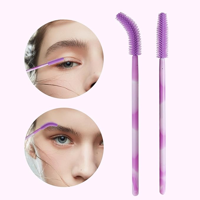 Disposable Silicone Eyelash Mascara Brushes Wands Applicator Eyebrow Brush Makeup Tool Kit Set Tool Bulk