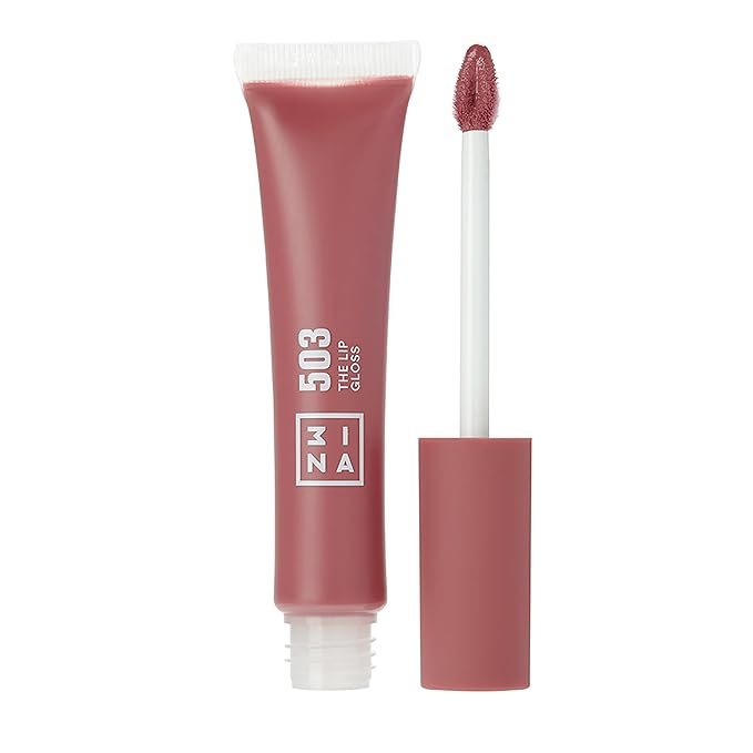 3ina MAKEUP - Vegan - Cruelty Free - The Lip Gloss 503 - Nude Lip Gloss - Mirror-effect - Glossy Look - Creamy Texture - Highly Pigmented - Lip Gloss with wand