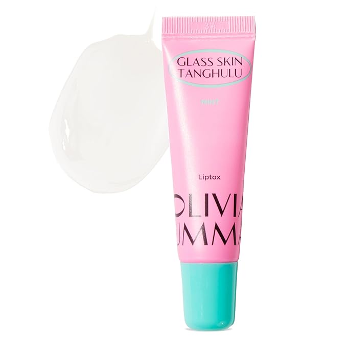 Olivia Umma Mint Glass Skin Tanghulu Liptox - Korean Plumping Lip Balm with Peppermint, Shea Butter & Macadamia Seed Oil - Restore Dry Lips and Shine - Non-Sticky Lip Moisturizer - 10 ml