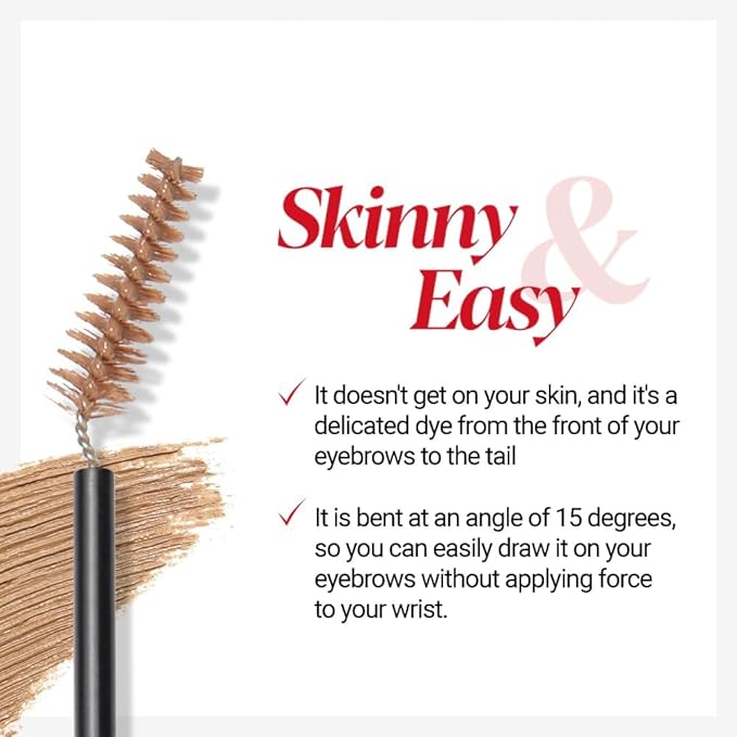Espoir The Brow Color Fixing Cara #5 Dusty Pink 0.1 fl oz | Easy Fixing without Clumping | Long Lasting Smudgeproof Eyebrow Mascara | Soft Mood Coloring Tinted Gel | Korean Eye Makeup