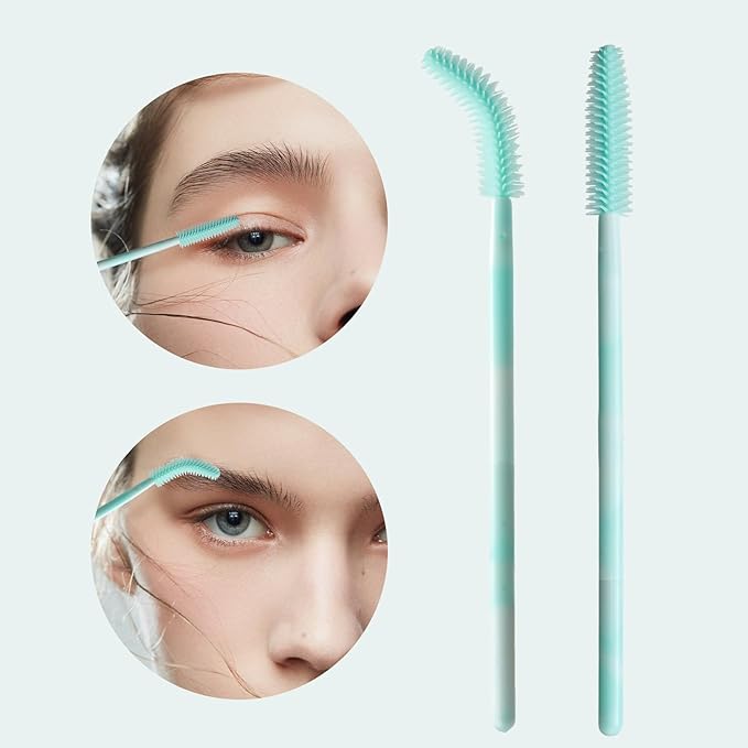 Disposable Silicone Eyelash Mascara Brushes Wands Applicator Eyebrow Brush Makeup Tool Kit Set Tool Bulk