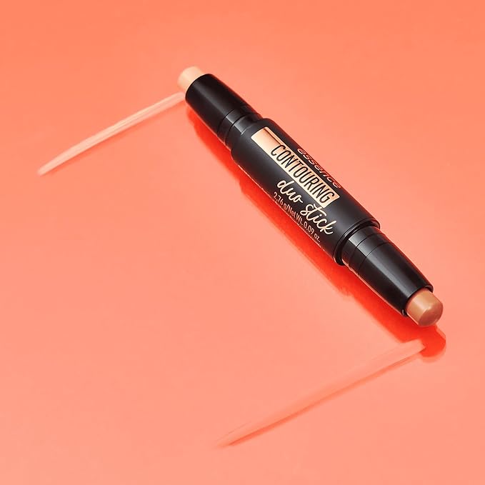 essence | Contour Duo Stick | 2-in-1 Highlight and Contour Slim Stick, Creamy, Buildable and Easy to Apply | Vegan & Cruelty Free (30 | Medium)