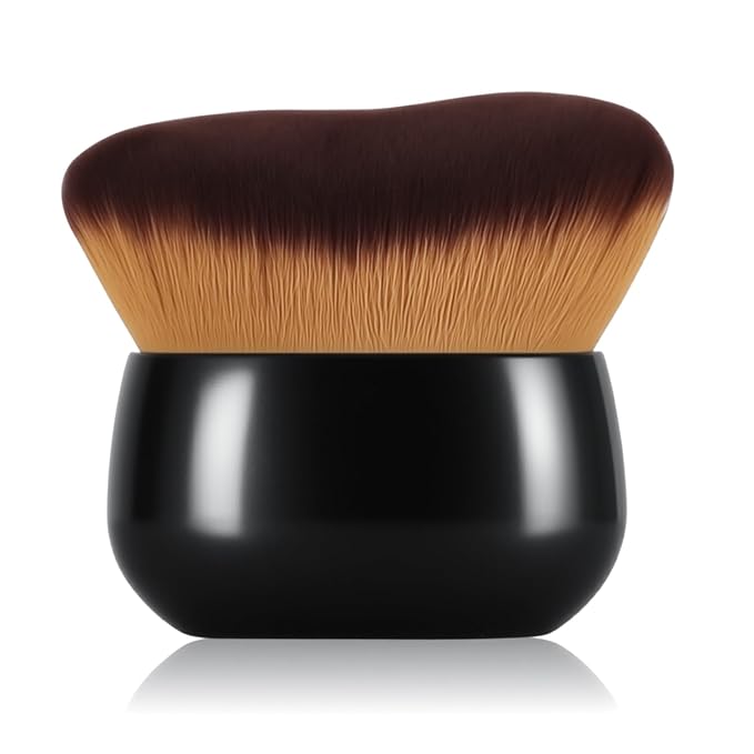 Extra Large Makeup Brush & Self Tanning Brush For Self Tanner，For Foundation，Arms And Legs makeup&Bronzer Blend, Body Makeup,Face&Back Makeup - Easy Use, Wet/Dry Use-Black