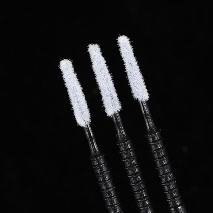 200pcs Micro Brushes Cotton Swabs Micro Applicator Brush for Eyelash Extension Precision Microswabs Lash Mascara Applicators Microfiber Lips Mascara Wands Brush for Eye, Lashes, Brows