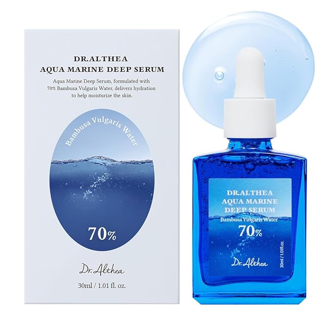 Dr.Althea Aqua Marine Deep Serum | Instant Hydration & Soothing Facial Serum for All Skin Types | Korean Vegan Skincare