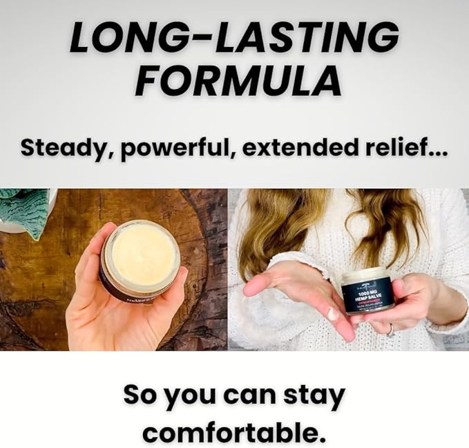 Medical Miracles Hemp Salve Intense Strength 10,000 MG. Ideal for HIPS, Joints, Neck, Back, Elbows, Fingers, Hands, and Knees. 100% Natural - Proudly Made in USA