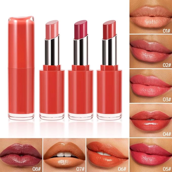 Matte Creamy Lipstick for Women, Long Lasting Waterproof Velvet Lipstick, Lip Stick Crayon Buildable Blendable Creamy Color, Moisturizing Longwear Lip Makeup 05#