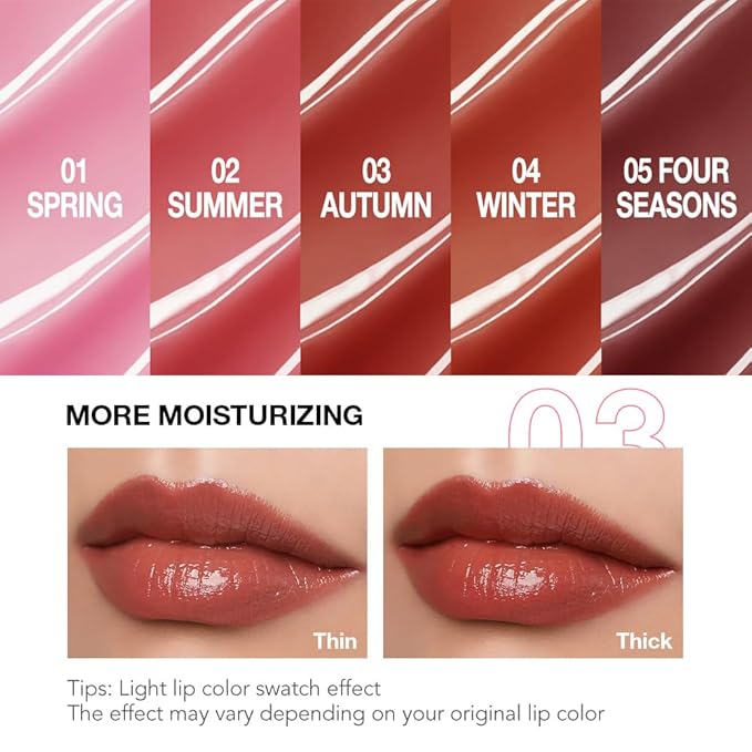 2Pcs Tinted Lip Balm Moisturizing Lipstick – Warm Orange Brown & Deep Rose Color Bean Paste Sheer Hydrating Lip Color for Dry Lips Nourishing Lip Balm for All Women with a Subtle Natural Scent