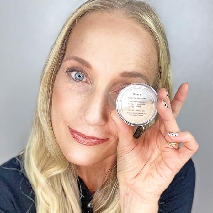 Demure Mineral Makeup | Concealer for Dark Circles | Under Eye Brightening Treatment | Pure Crushed Mineral Formula | Lightweight Loose Powder Coverage