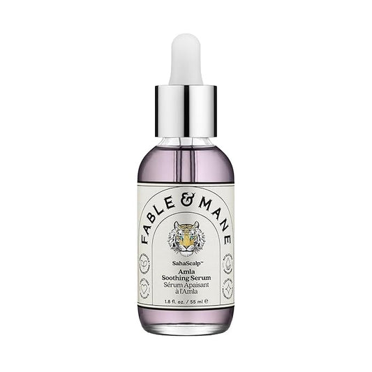 Fable & Mane Amla Soothing Serum with Rosemary Oil Purifies and Balances Irritation. Detox Treatment for Dry, Itchy or Sensitive Scalps
