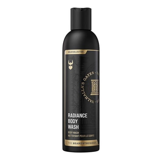 The Beard Struggle Men's Body Wash Valhalla's Gates - Gold Collection - Skin Cleaning Agent - Natural Body Wash - Shower Gel Liquid Soap - 240 mL / 8 US. fl. oz.
