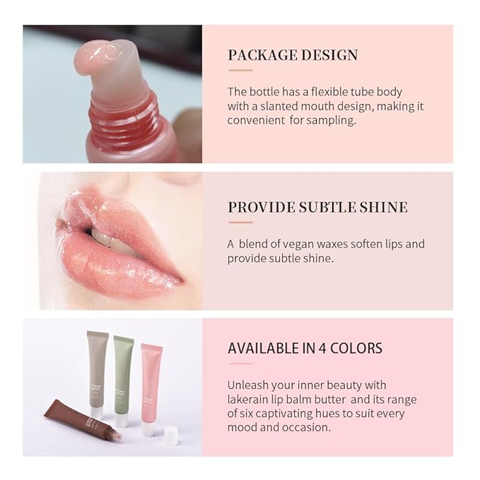 Summer Butter Lip Balm, Moisturizing Hydrating Natural Lip Care, Rich in Nutrients for Soft Smooth Lips (Iced Coffee)