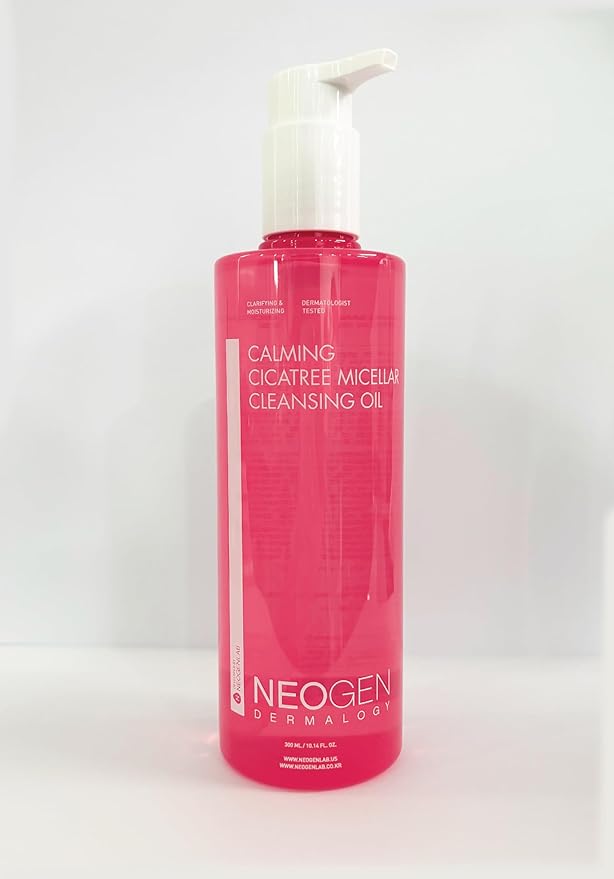 DERMALOGY by NEOGENLAB NEOGEN Calming Cleansing Oil Cica Tree Micellar 10.14Fl.Oz(300ml) - Cleansing oil for Sensitive Skin/Korean Skin Care/K-Beauty/deep cleansing oil for face